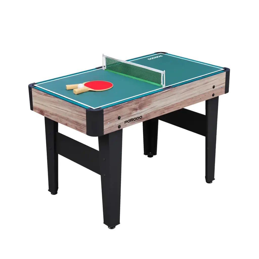 Porodo Lifestyle Multi-Game Table Foosball | Billiards | Hockey | Table Tennis - Brown