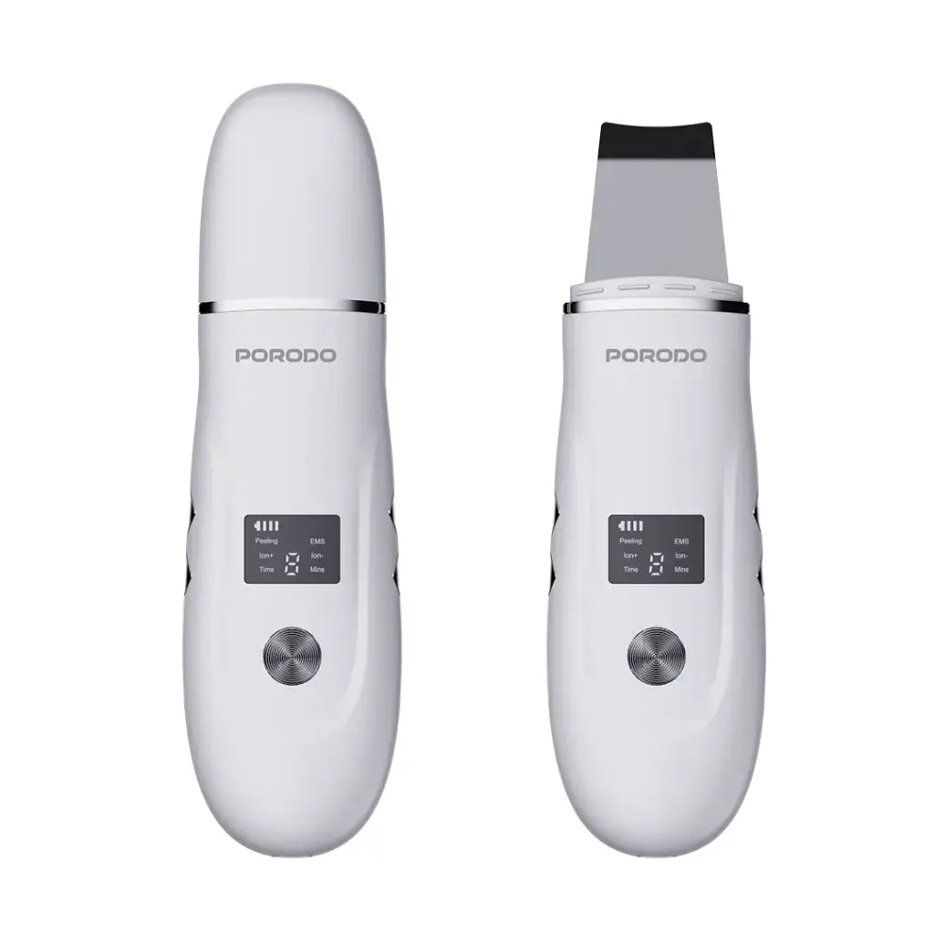 Porodo Lifestyle Ultrasonic Face Scrub & Peeler - White