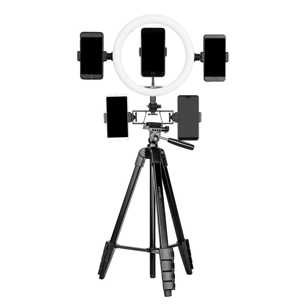 Porodo Professional Gimbal Tripod - Black