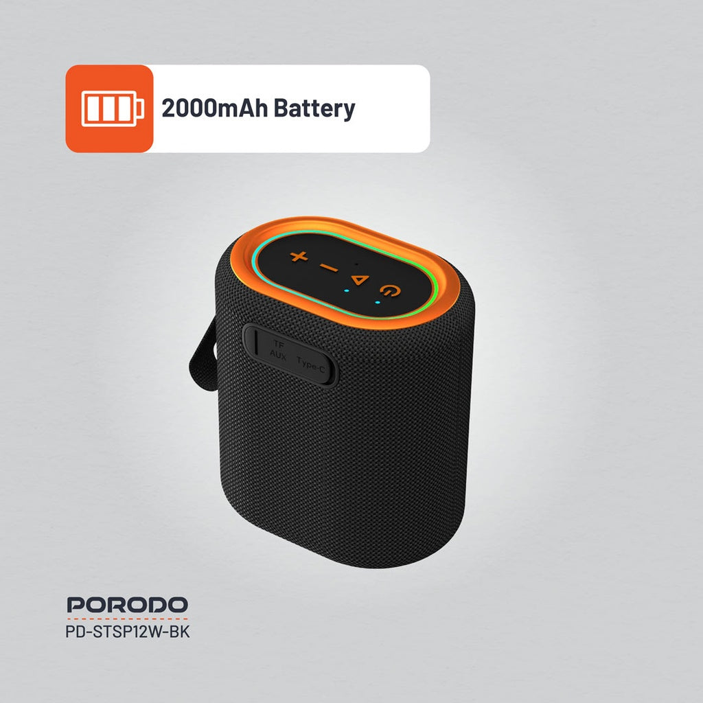 Porodo Soundtec Rave Portable Speaker - Black