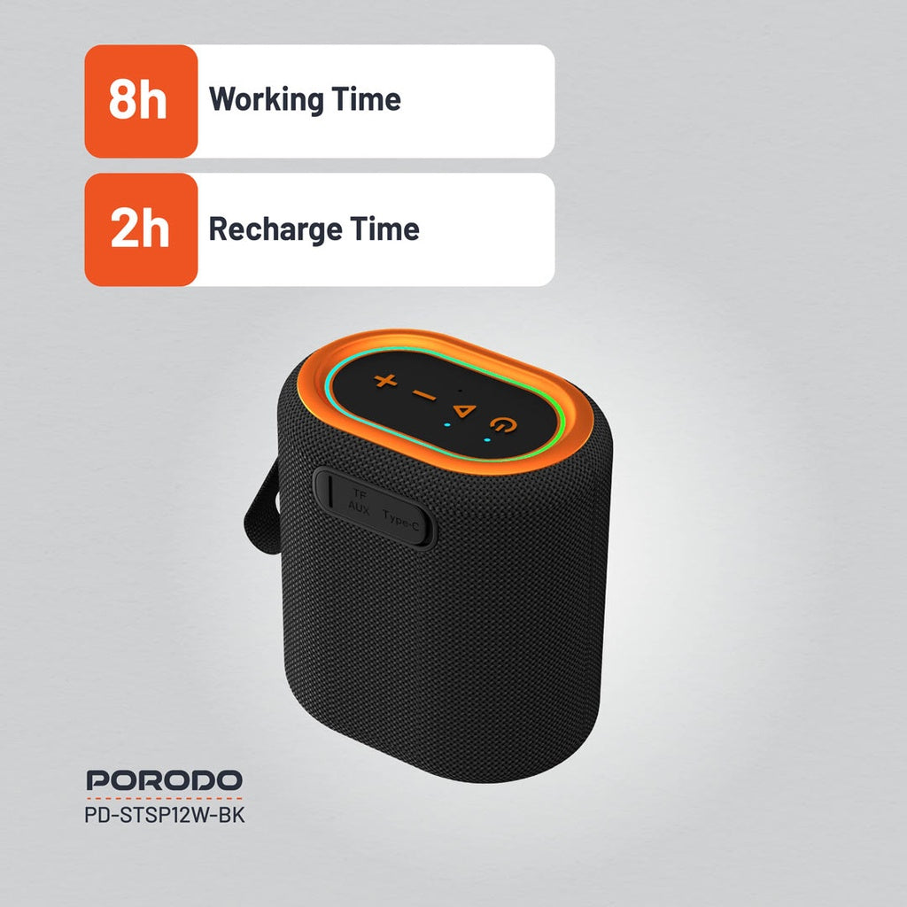 Porodo Soundtec Rave Portable Speaker - Black