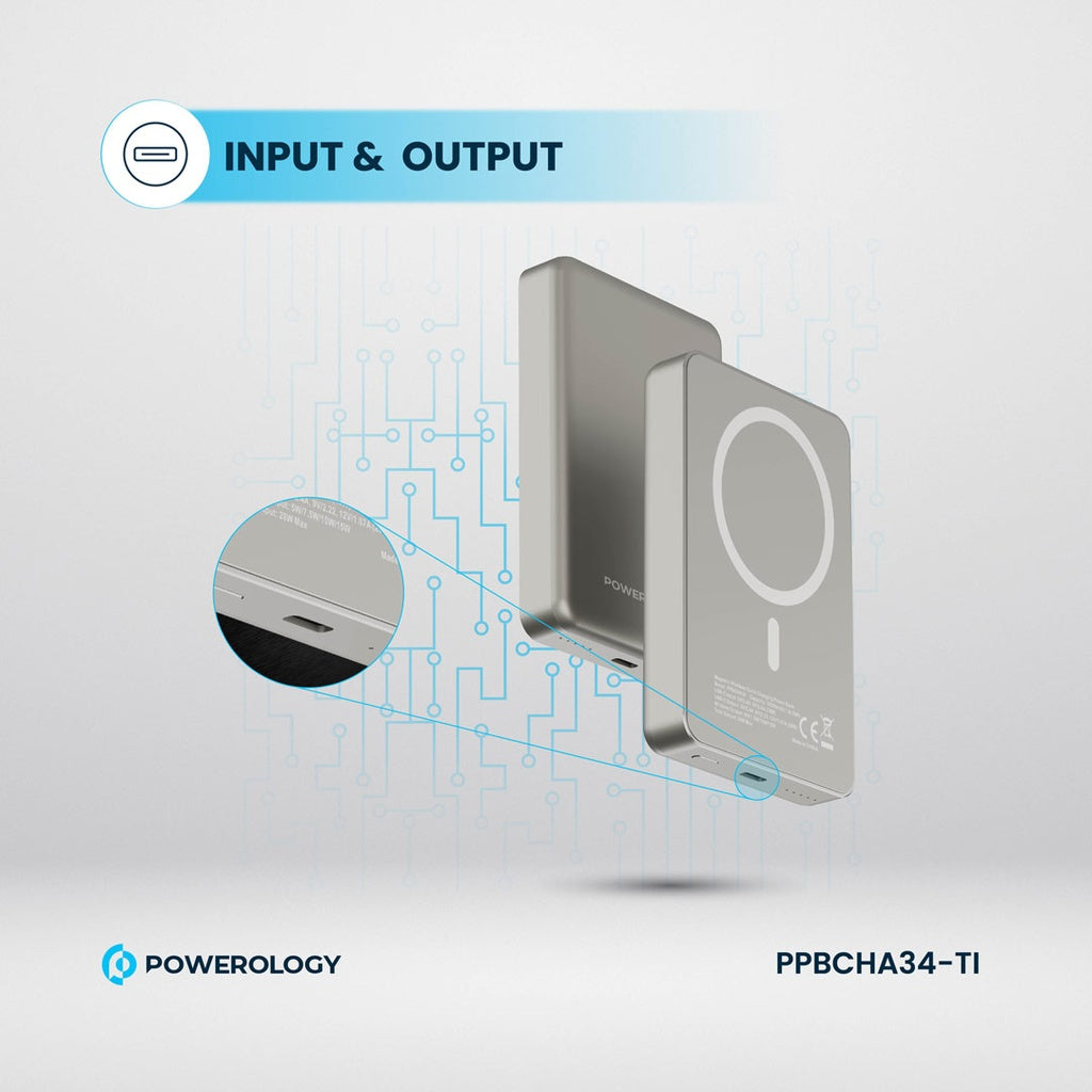 Powerology 10000 mAh 20W PD & 15W Magsafe Powerbank