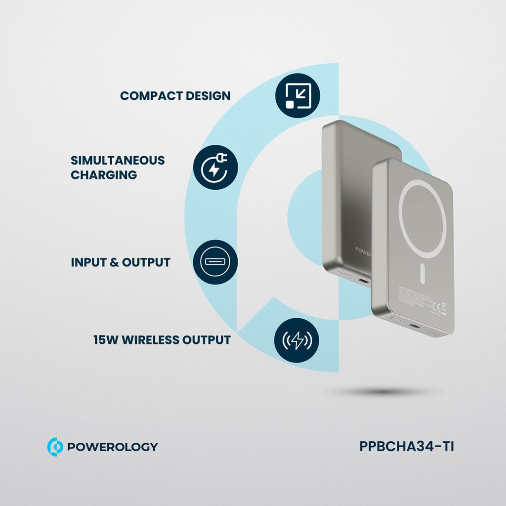 Powerology 10000 mAh 20W PD & 15W Magsafe Powerbank
