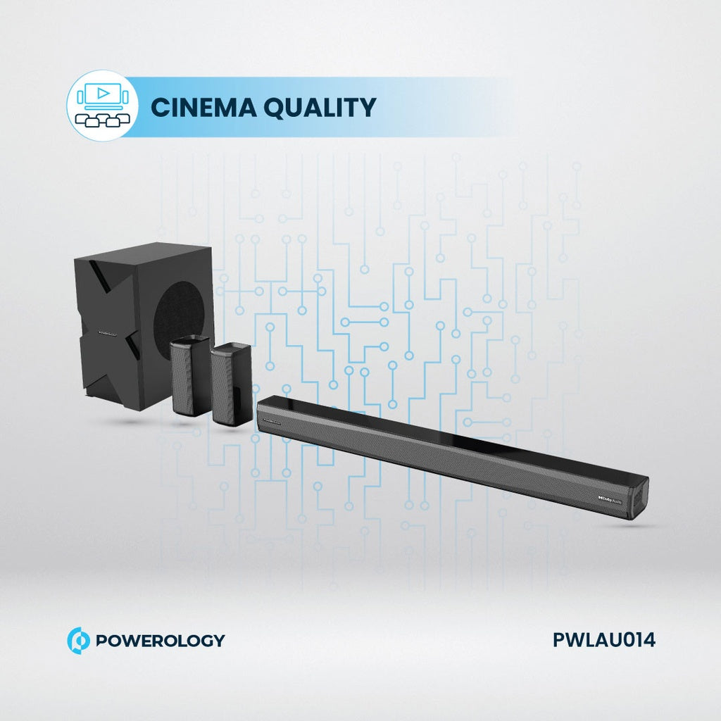 Powerology 5.1CH Home Theater System - Black