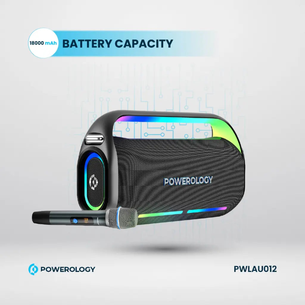 Powerology Deep Bass Party Speaker - Black