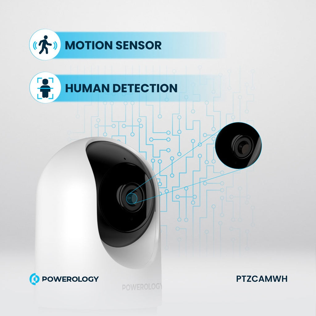 Powerology Indoor PTZ Smart Camera - White