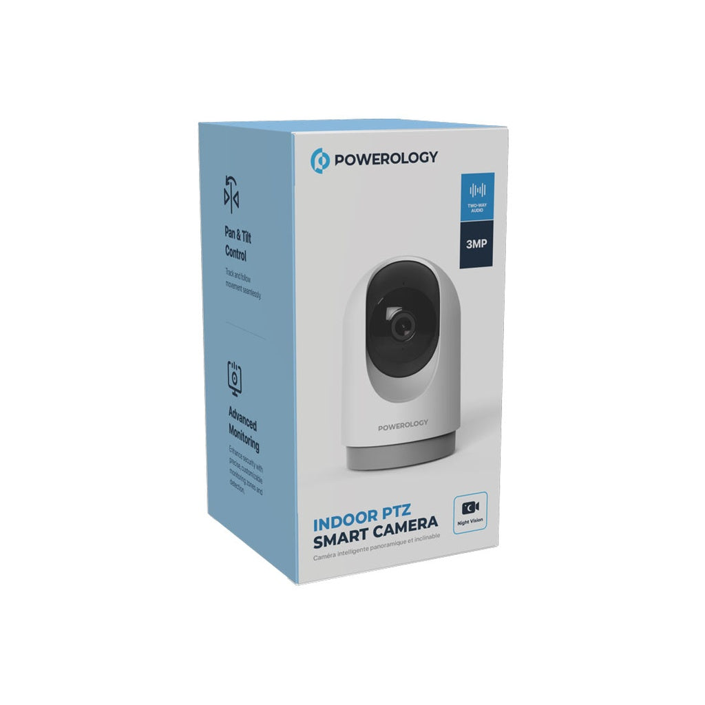 Powerology Indoor PTZ Smart Camera - White