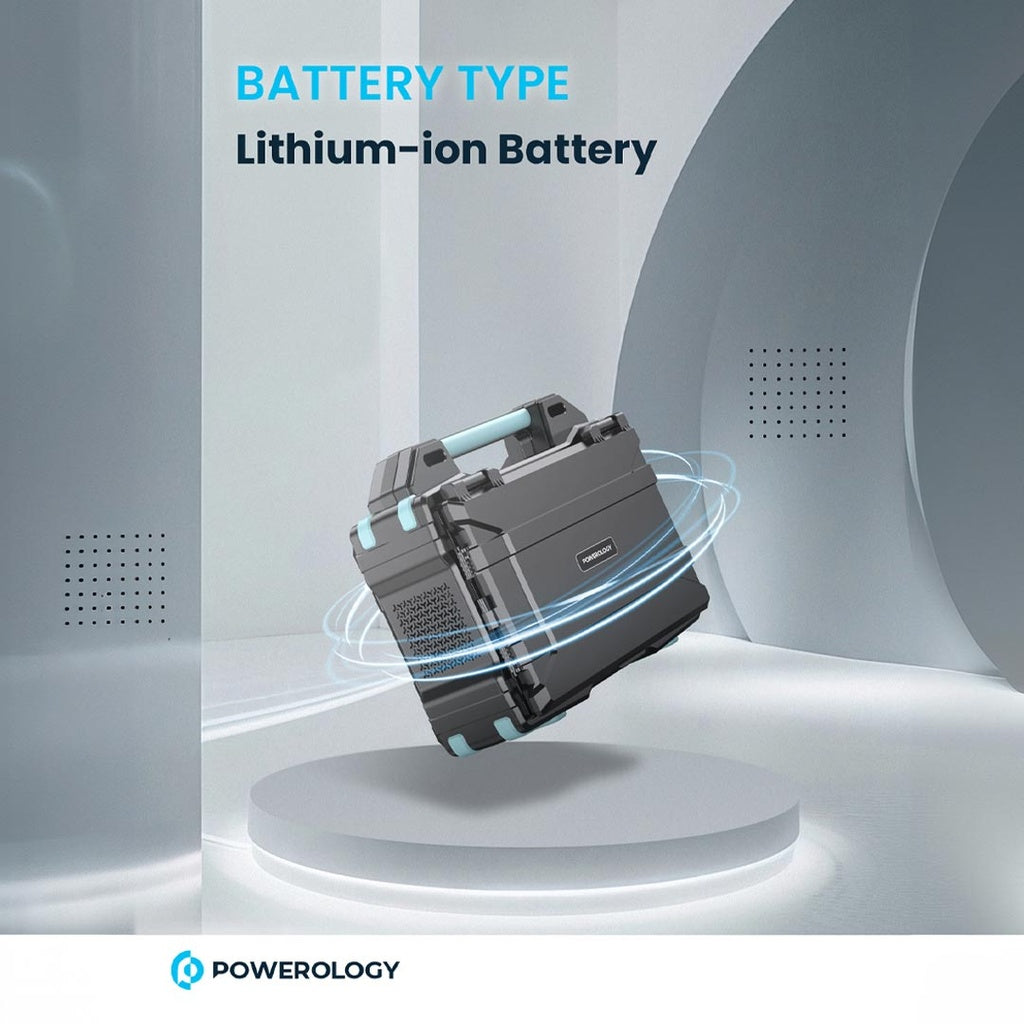 Powerology Portable Solar Power Generator 284Wh 300W QC - Black