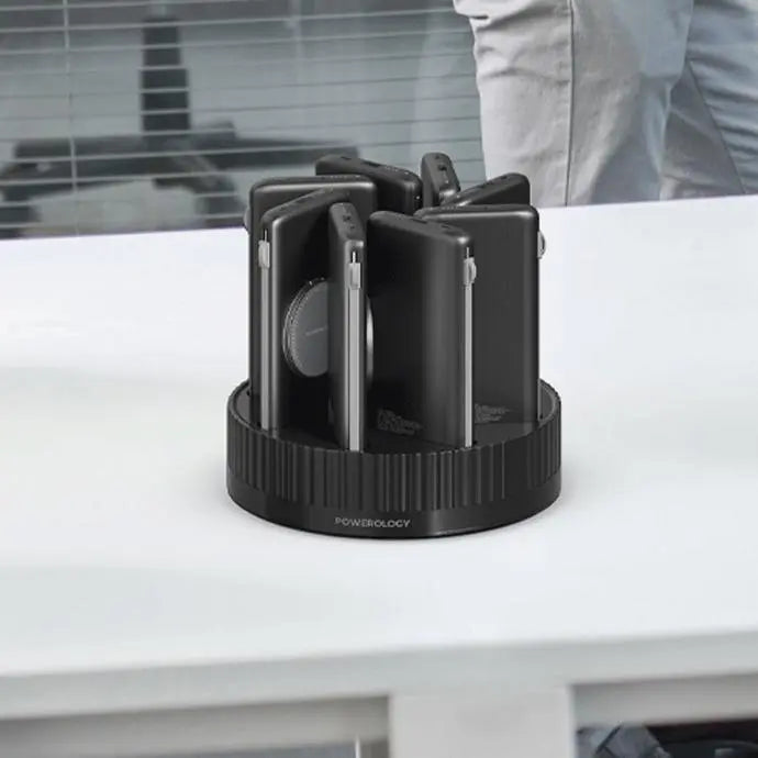 Powerology 8in1 Station 10000mAh PD 120W QC Wireless Power Bank