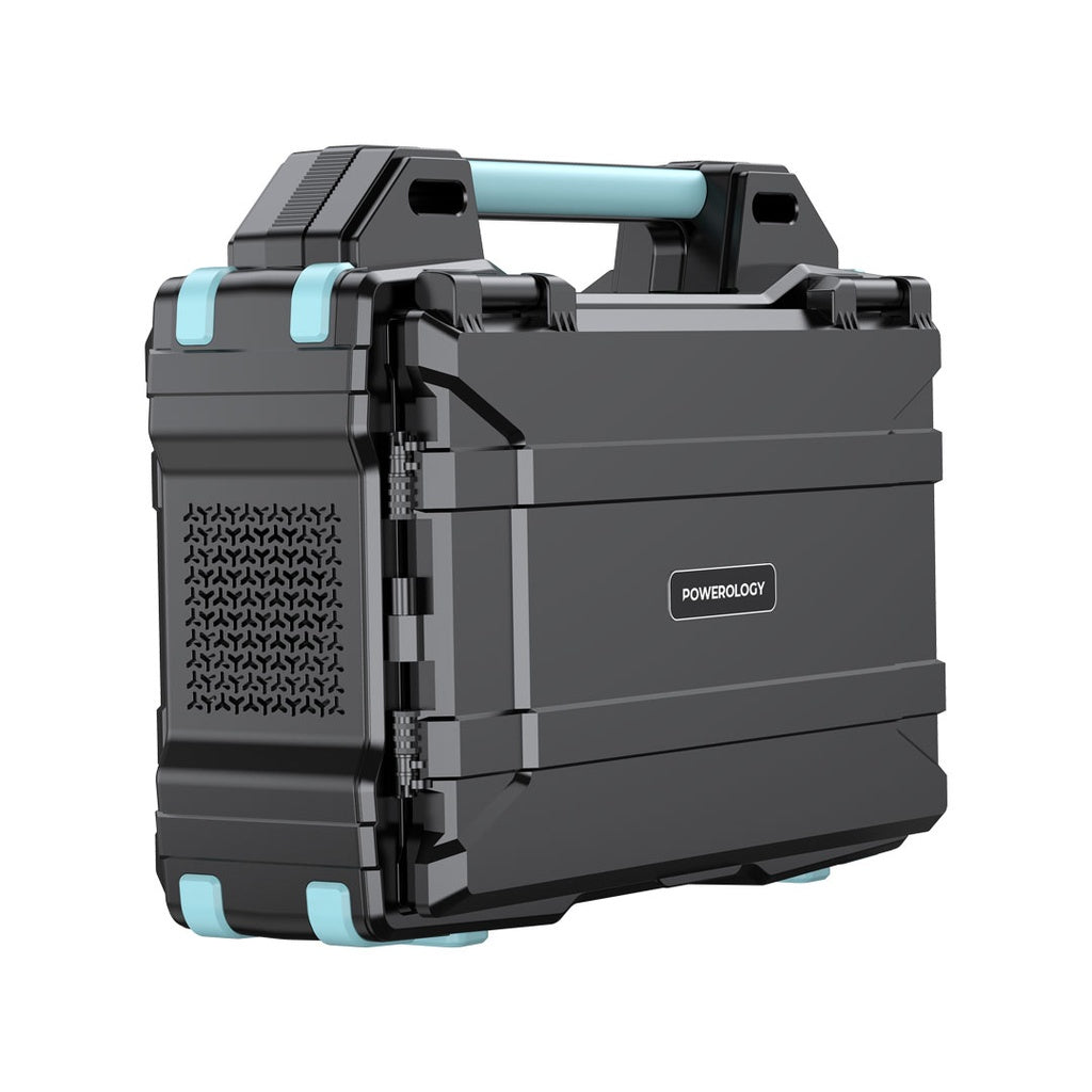 Powerology Portable Solar Power Generator 284Wh 300W QC - Black