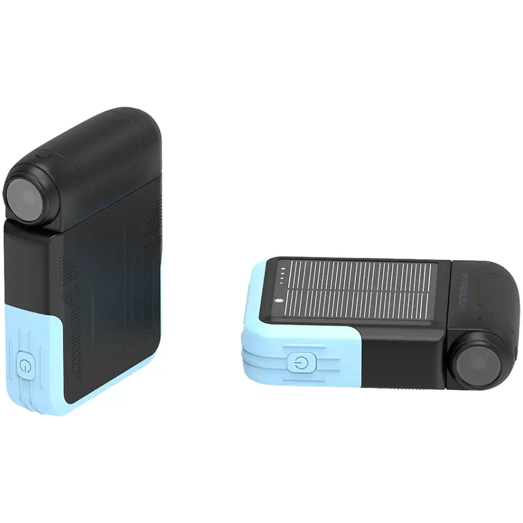 Powerology Sante 10000mAh Solar Power Bank - Black