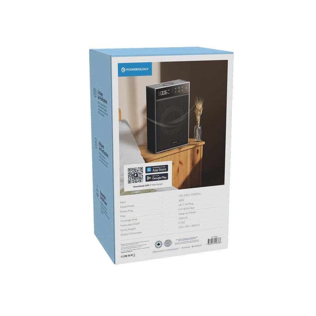 Powerology Smart Air Purifier - Black