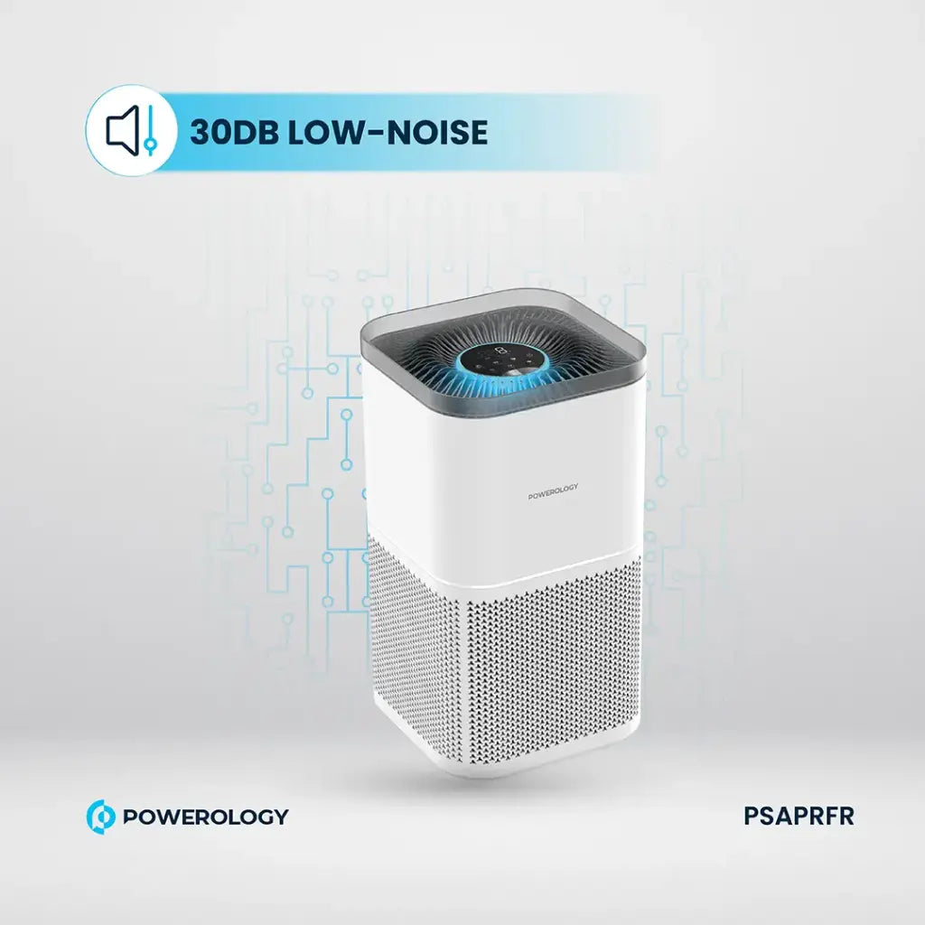 Powerology Smart Air Purifier Eliminate Odor & Smoke - White