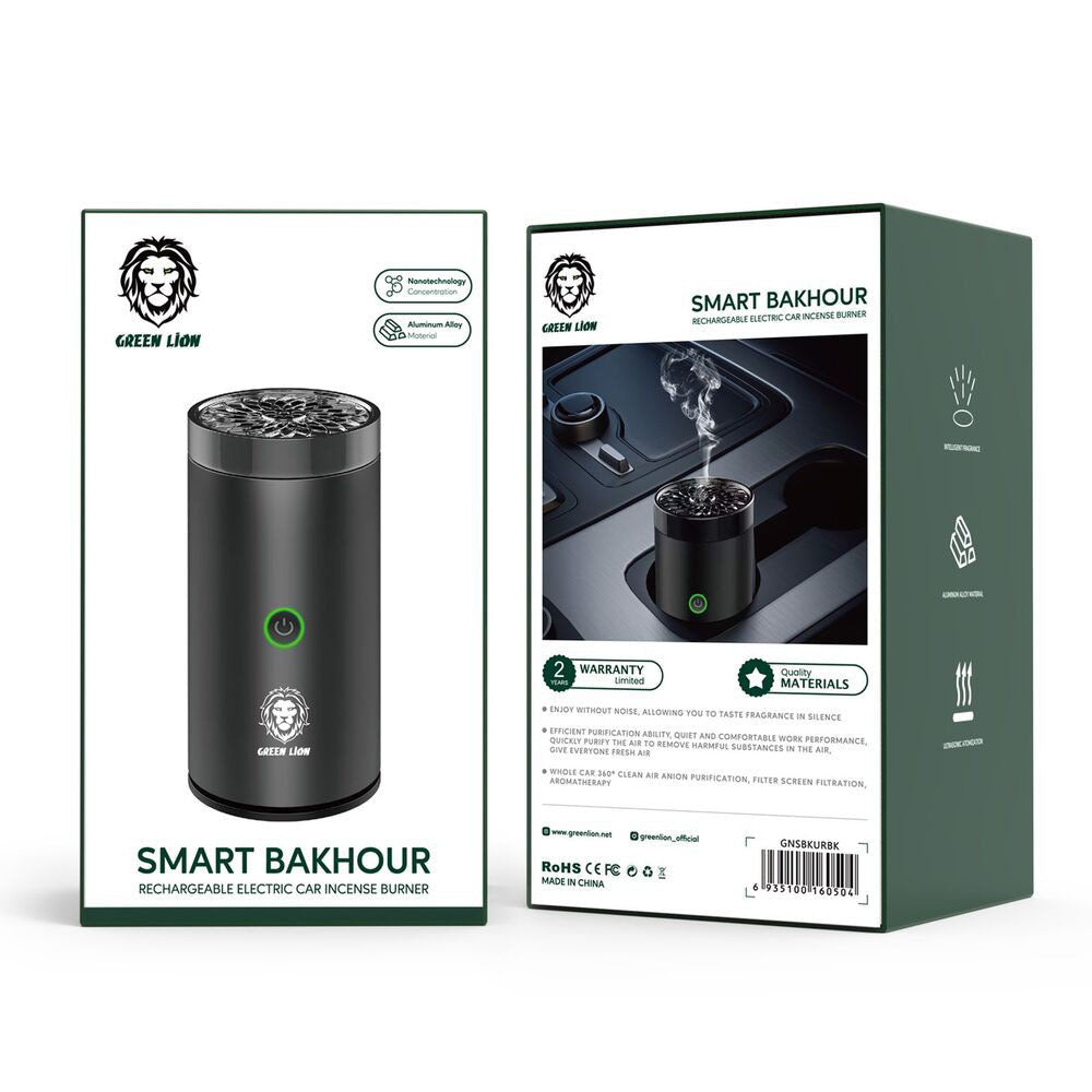 Green Lion Smart Bakhour Electric Rechargeable  Car Incense Burner
