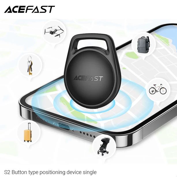 ACEFAST S2 BUTTON TYPE POSITIONING DEVICE SET OF 4 BLACK